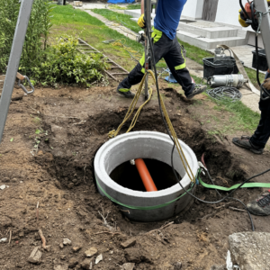 Instalace vaku do studny