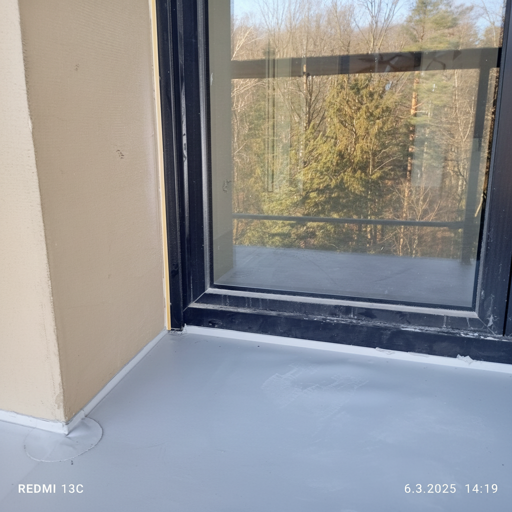 Pokládka fólie na balkón nebo terasu